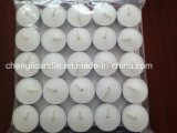 Pressed White Paraffin Wax Tea Light Candle for Israel Market