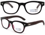 2015 New Design Leather Temples Optical Eyewear (BJ12-037)