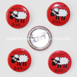 Round Custom Tin Badge for Clothes, Love with Safety Pin and Cardboard