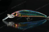 High Grade Plastic Fishing Lure--Steamlined Minnow with Holographic Finish (HMMA100)