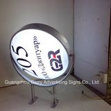 Rotating Round-Shape Illuminated Advertisement Box