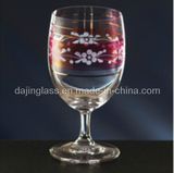 Crystal Goblet with Flower (G3611)