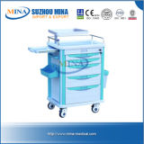 Best Price Aluminum Profile Material Hospital Emergency Trolley (MINA-ET009)
