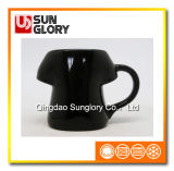 Black Glazed Porcelain Mug Syb009