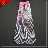 Horse Print Socks Pink and Black Printing Design