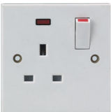 13A Socket with Switch with Light