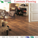 12mm Walnut Wood Synchronized V-Groove Waterproof Laminated Laminate Flooring