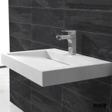 Bathroom White Artificial Stone Acrylic Solid Surface Sink