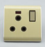 Wenzhou Supplier South Africa 15A Switched Socket with Neon