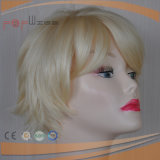 Full Machine Made Blond Heat Synthetic Fiber Short Women Wig