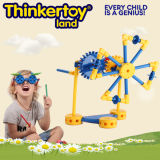 Windmill Machinery Operation by Gear Construction Toy for Boy