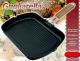 36 Cm Die Cast Grill Pan with Fordable Handle, Die Cast Grill Pan, Grill Pan