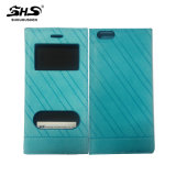 Top Quality Ultra Slim Double Window Case PU Leather Case