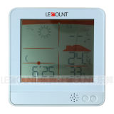LCD Weather Station Clock with Temperature and Humidity (CL138)