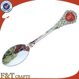 Souvenir Cast Iron Metal Nickel Plated Spoon with Custom Logo (FTSS2925A)