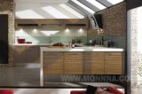 Lacquer with Wood Veneer Kitchen Cabinets with ISO Standard