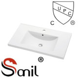 Upc Certificate Ceramic Bathroom Cabinet Wash Sink (SN1548C-80)