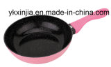 Kitchenware Forged Aluminum Deep Frying Pan with Marble Coating