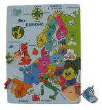 Wooden Europe Map Educational Puzzle