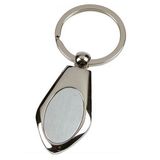 Promotion V Shape Plating Nickel Metal Key Chain