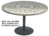 Mosaic Table With Iron Base