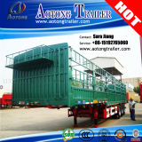3 Axles Cattle Transport Stake/Fence Flatbed Semi Truck Trailer