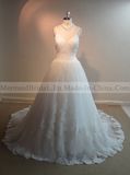 Chapel Train Lace Wedding Dress Wedding Gown