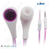 High Quality New Design Flat Cable Earphone with Microphone