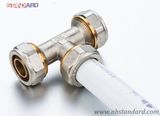 Brass Compression Fitting for Pex-Al-Pex Pipe/Brass Compression Tee