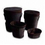 Rattan Hamper, Available in Various Design, Color, Materials and Sizes