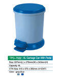 8L Garbage Can with Pedal in Plastic Material