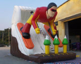 Inflatable Skier Man Slide for Kids (ACE6-06)