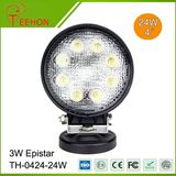 4 Inch Round Waterproof 24W Offroad LED Work Light