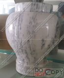 American Style Cloud White Marble Cremation Urn for Funeral Products
