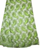 New Cotton Lace Fabric Green Color Cl8195-1