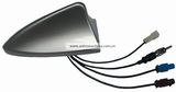 Shark Fin Shape Silver Combined Active Car Antenna