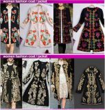 2015 Latest Brand Designer Embroidery Wool Coat Women Autumn and Winter Fashion Womens Jackets Coats
