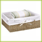 Neat Seagrass Storage Towel Basket