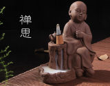 The Meditating Little Novice Monk Violet Arenaceous Tea Pet