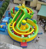 Popular Inflatable Maze Inflatable Castle Park Slide