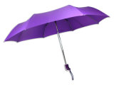 Purple 3-Folding Umbrella (BD-21)