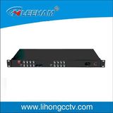 16channel Optical Transceiver, 19' Standard 1u Rack-Mounted Optional ,Fc/St Fiber Inferface,