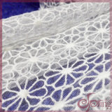 Netting Lace Embroidered with Cotton Thread