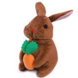 Stuffed Blue Brwon Easter Bunny Toy (LE-PT100708)