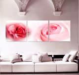 Pink Rose Flowers Canvas Prints Wall Painting