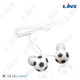 PVC Logo Football Earphone with Gift Packing