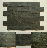 Black Slate Natural Stone Veneer/Ledg Stone for Wall Decoration (CS018)