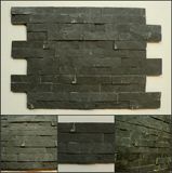 Black Slate Natural Stone Veneer/Ledg Stone for Wall Decoration (CS018)