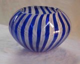White and Blue Hand Blown Murano Glassware for Decoration Yk-H117