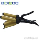 Temperature Adjustable Colorful Triple Barrel Curling Tongs (E325)